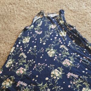 Old Navy Navy Blue Floral Dress